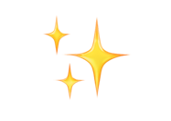 drei funkelnde Sterne
